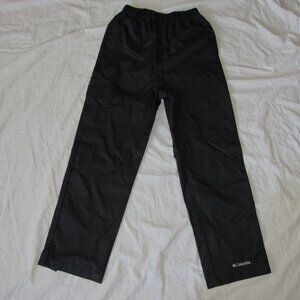 COLUMBIA Waterproof Cypress Brook II Cargo Pant Unisex Youth Sz S Black RY8037